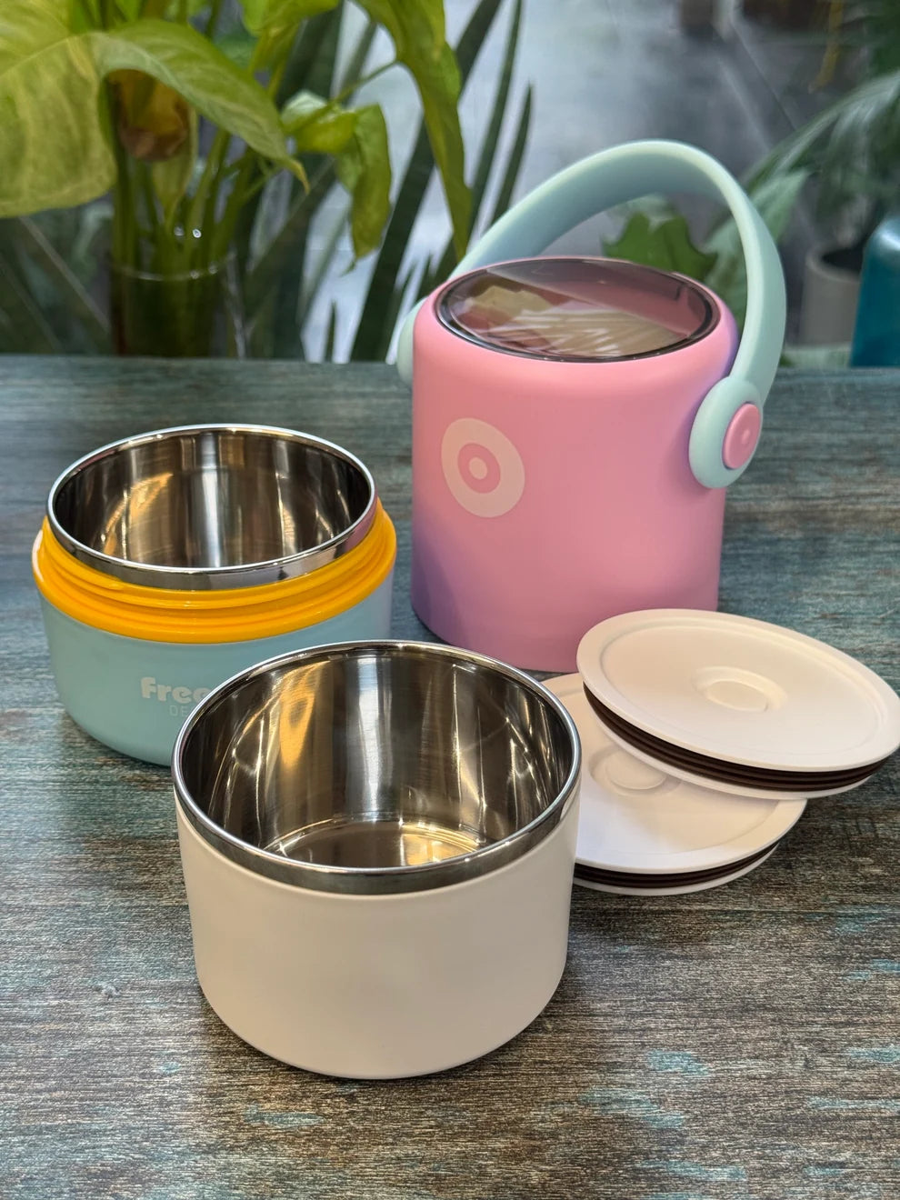 820ml Insulated Pot-Style Lunch Container "FreeAnd"