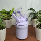 850ml Cute Bear Ear Kids Insulated Bottle with Handle