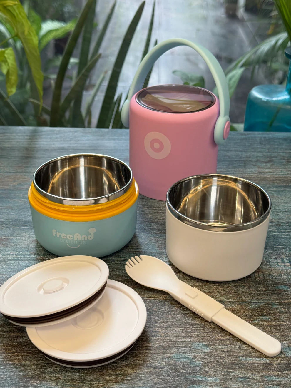 820ml Insulated Pot-Style Lunch Container "FreeAnd"