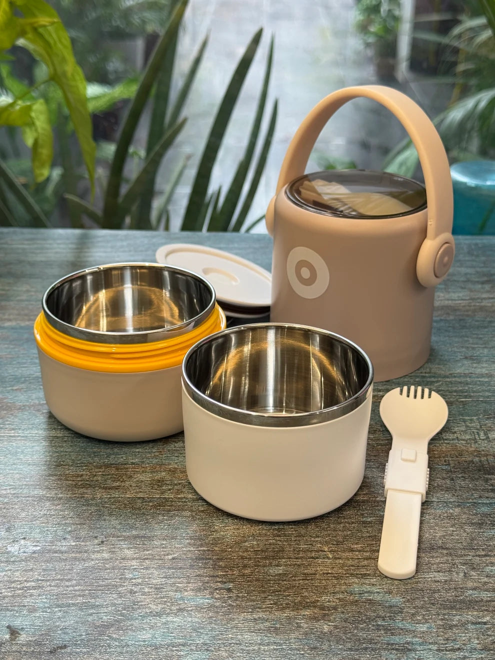 820ml Insulated Pot-Style Lunch Container "FreeAnd"