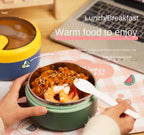 900ml Round Insulated Food Container with Viewing Window
