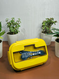 1100ml 3-Compartment Lunch Box with Cutlery Print (Plastic)