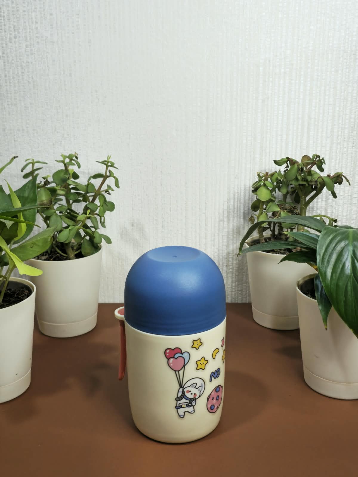 580ml Printed Insulated Food Container with Snack Bowl