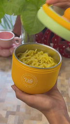 500ml Insulated Pot-Style Lunch Container with Gold Knob "FreeAnd"