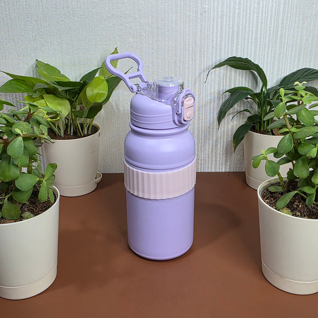 800ml sports insulated bottle with carry handle