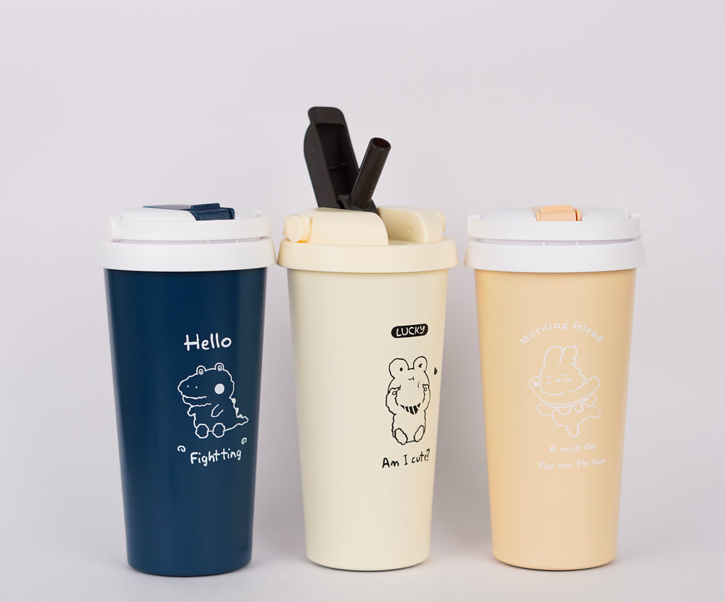 500ml insulated coffee tumbler with carry handle