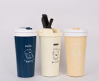 500ml insulated coffee tumbler with carry handle