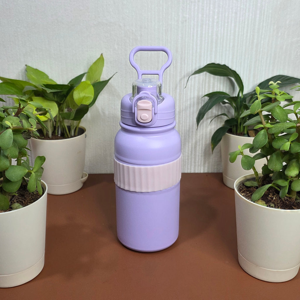 800ml sports insulated bottle with carry handle