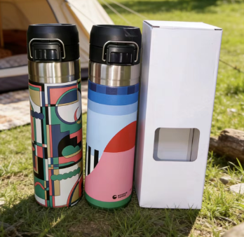 800ml Printed Stainless Steel Vacuum Flask