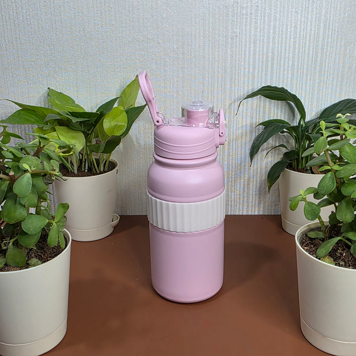 800ml sports insulated bottle with carry handle