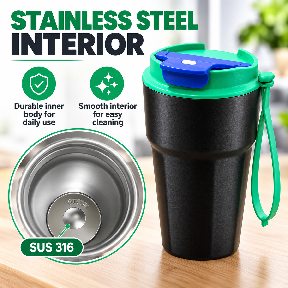 500ml insulated coffee mug lifestyle