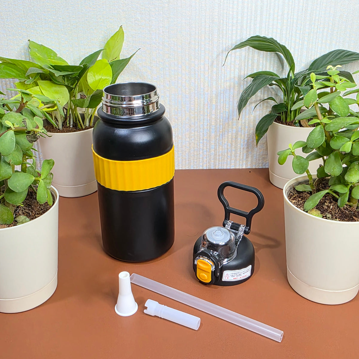 800ml sports insulated bottle with carry handle