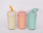 450ml silicone grip coffee tumbler with straw lid