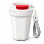 White 500ml insulated coffee mug