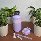 800ml sports insulated bottle with carry handle