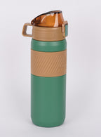 550ml sports insulated bottle with straw and silicone sleeve