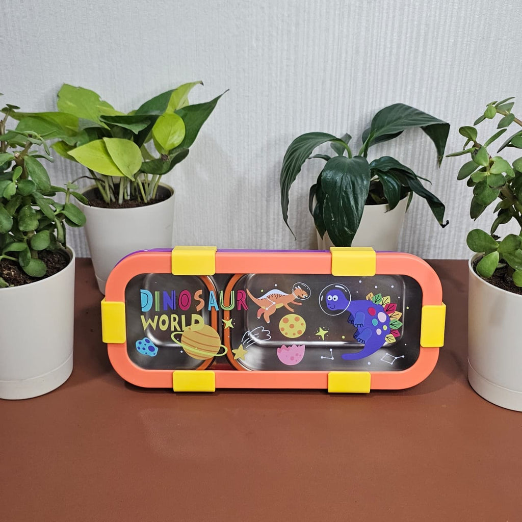 Rectangular stainless steel lunch box