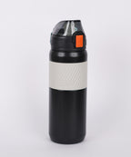 550ml sports insulated bottle with straw and silicone sleeve