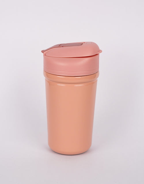 450ml silicone grip coffee tumbler with straw lid