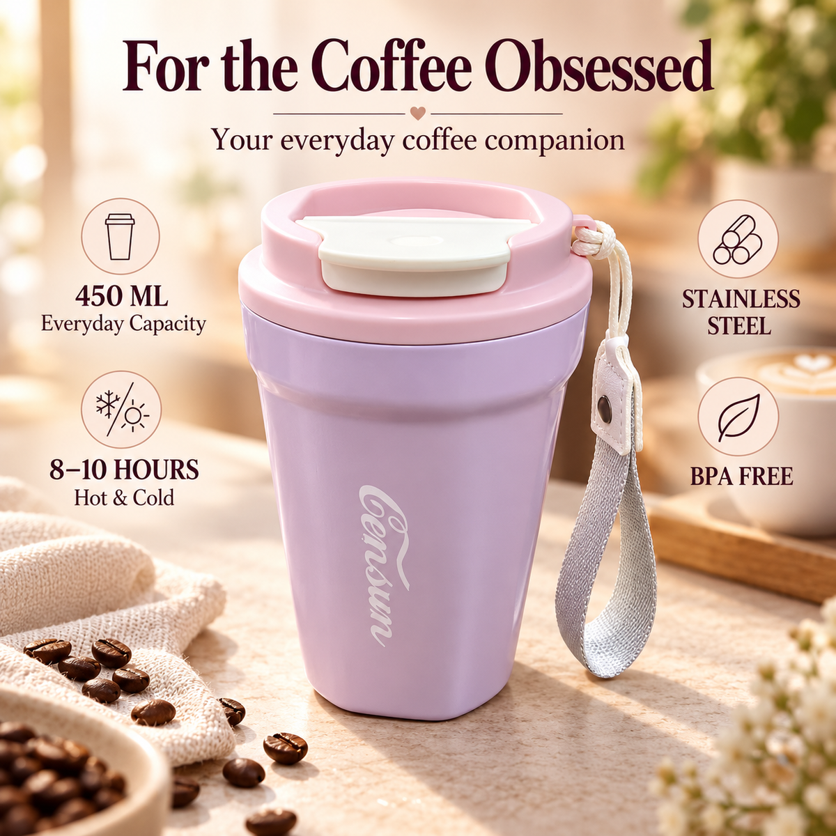 500ml insulated coffee mug lifestyle