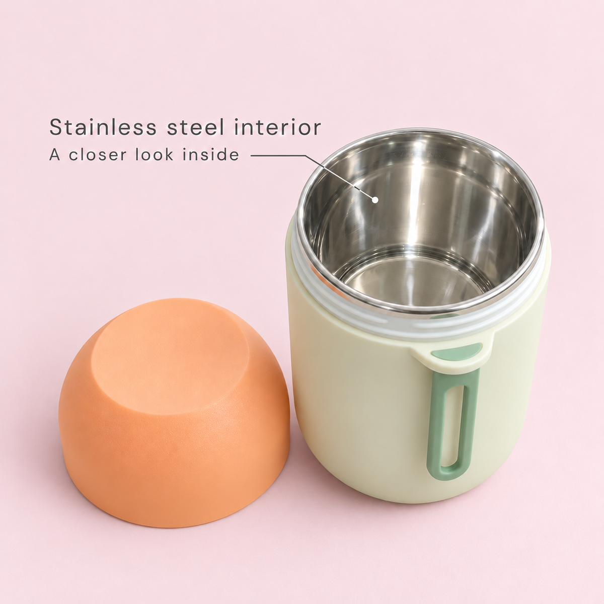580ml printed insulated food container
