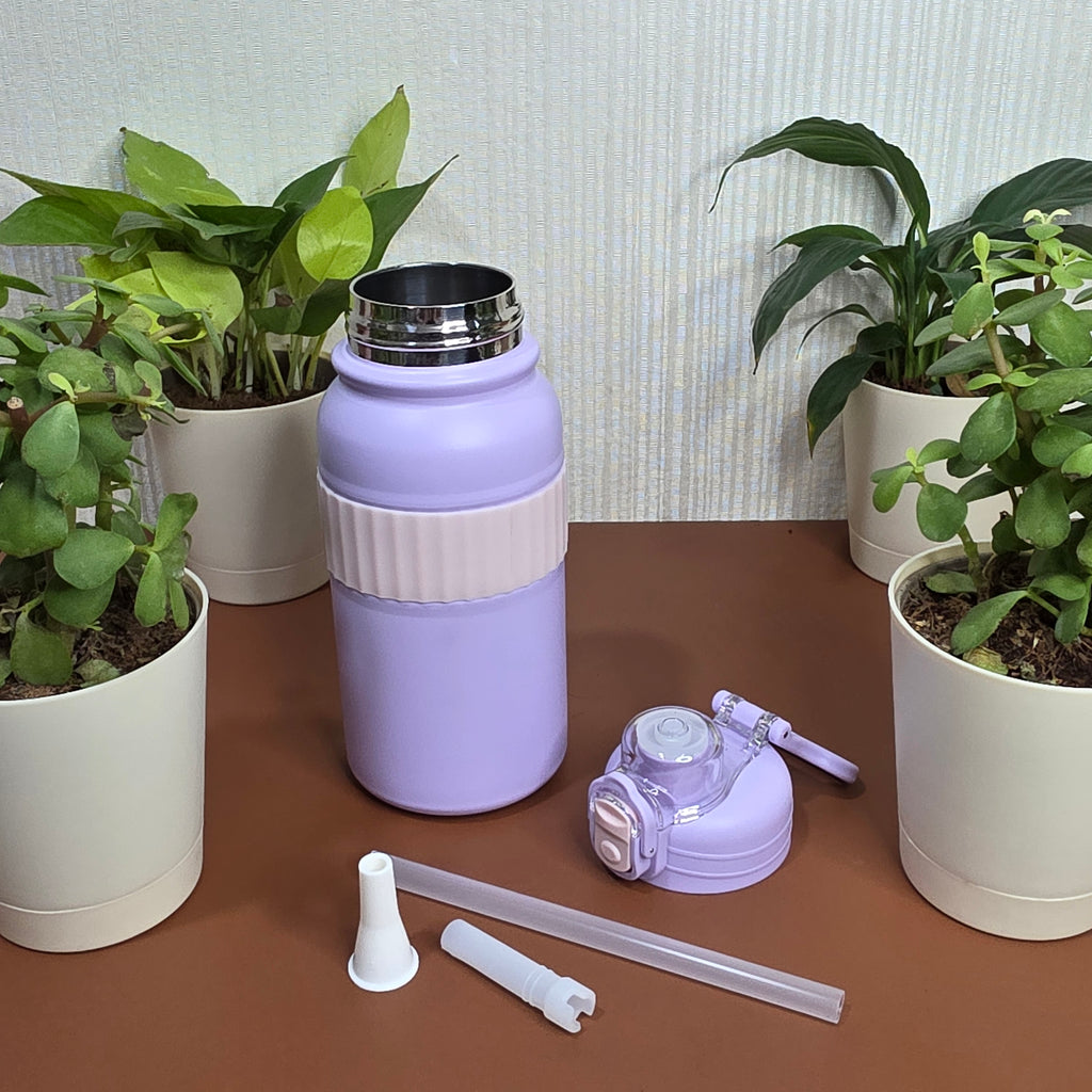 800ml sports insulated bottle with carry handle