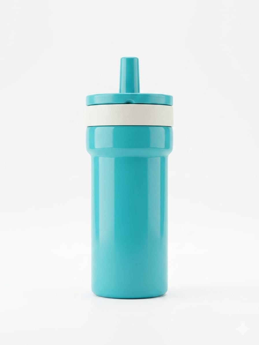 900ml insulated straw bottle