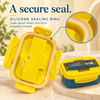 1100ml lunch box secure-seal lid detail
