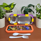 Rectangular stainless steel lunch box