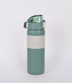 550ml sports insulated bottle with straw and silicone sleeve