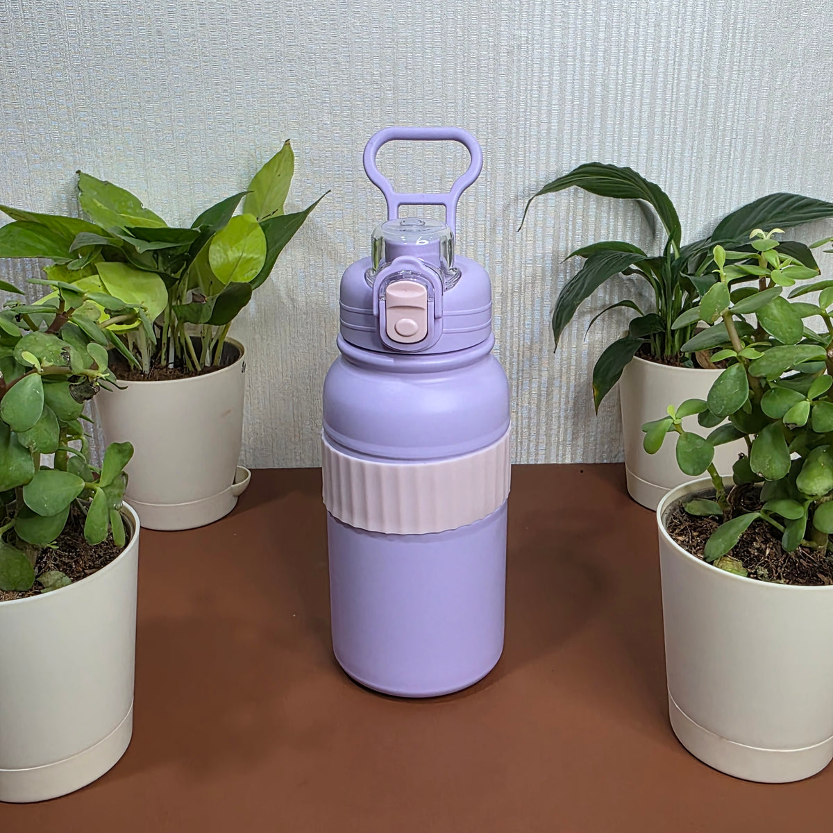 800ml sports insulated bottle with carry handle