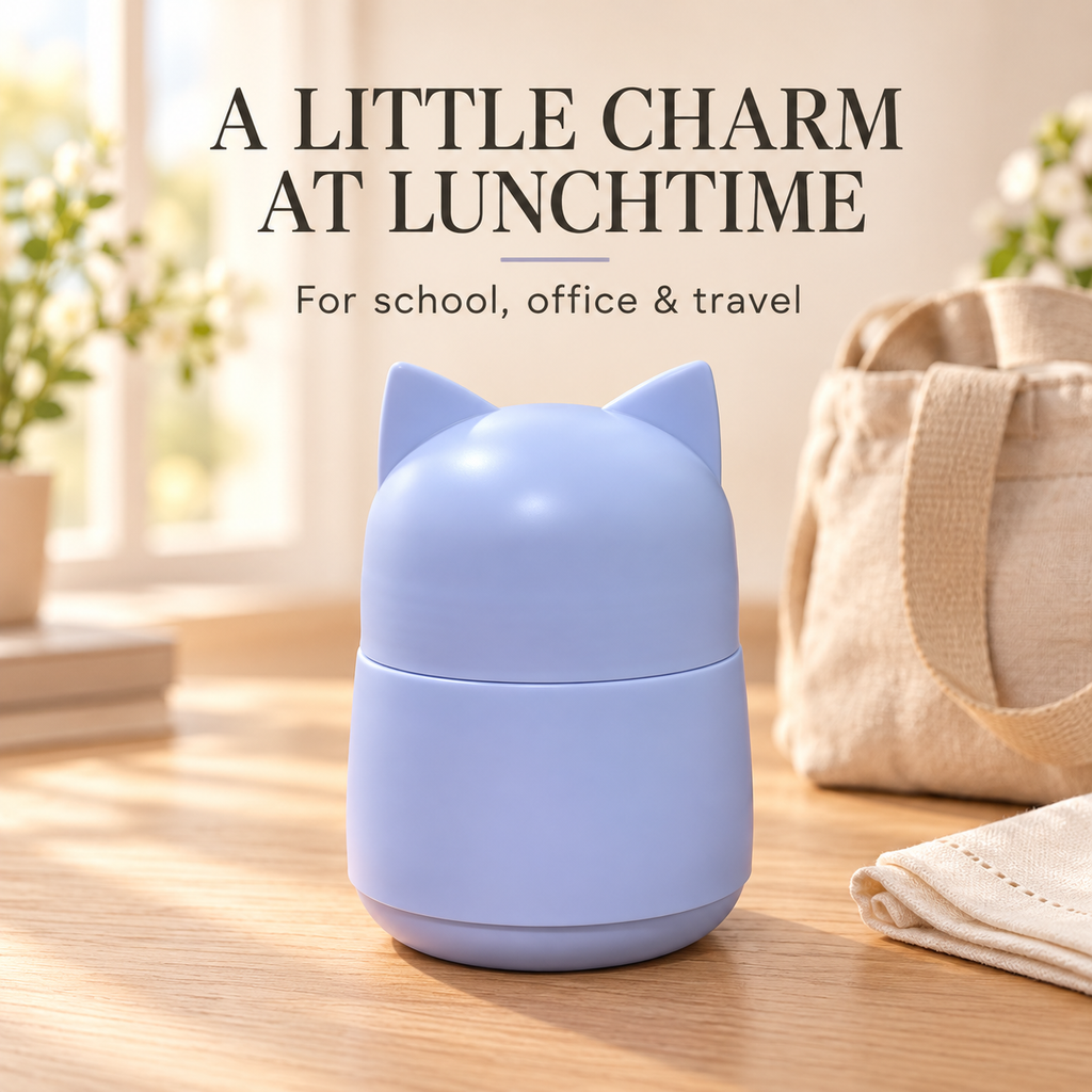 451ml cat-ear insulated food container
