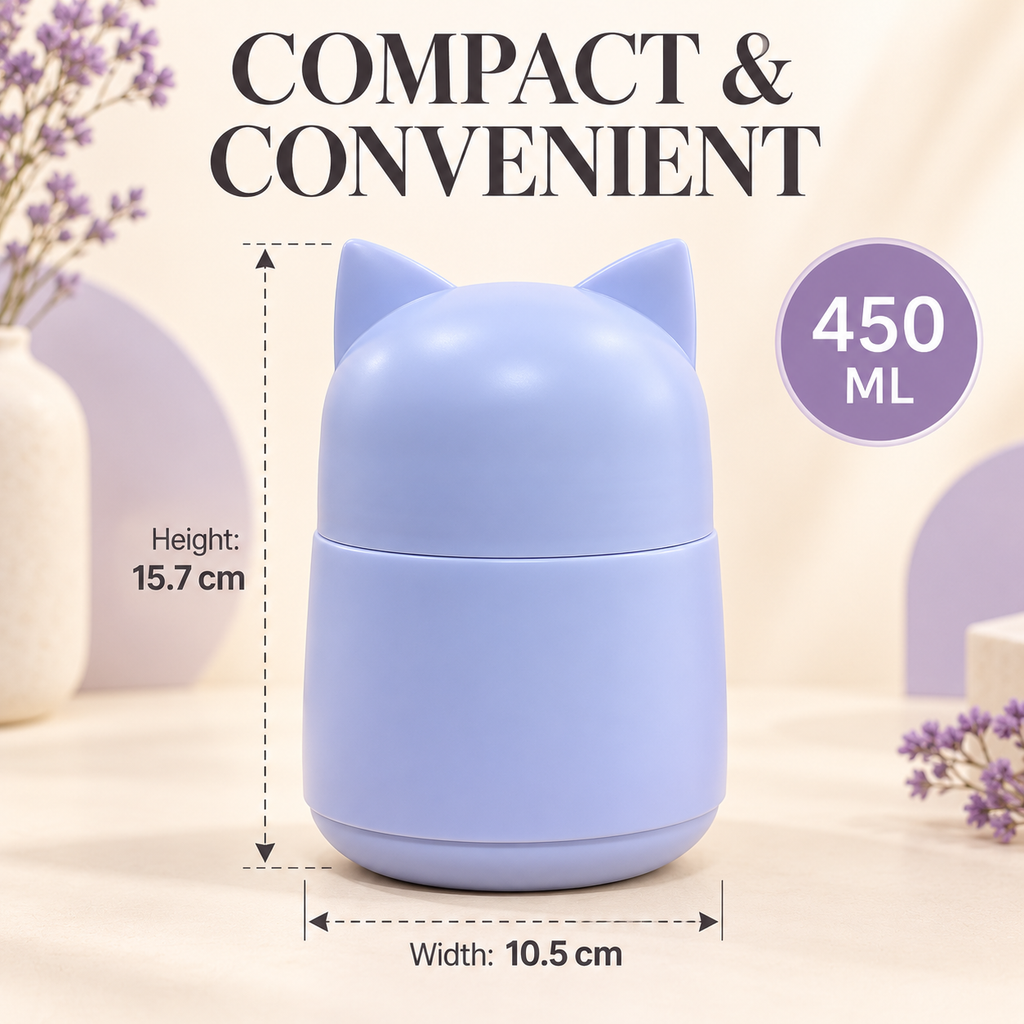 451ml cat-ear insulated food container