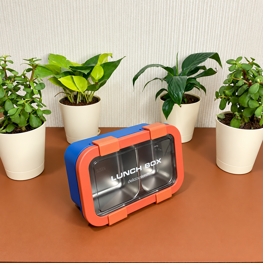 800ml stainless steel divided lunch box