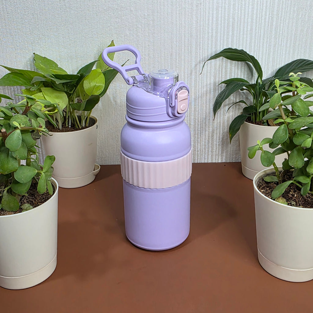 800ml sports insulated bottle with carry handle