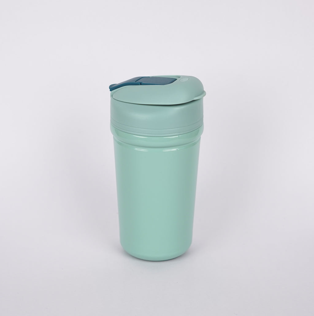 450ml silicone grip coffee tumbler with straw lid