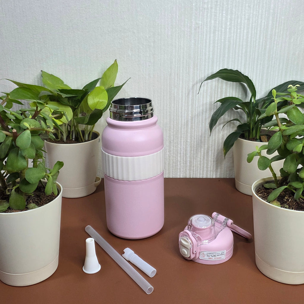 800ml sports insulated bottle with carry handle