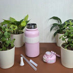 800ml sports insulated bottle with carry handle