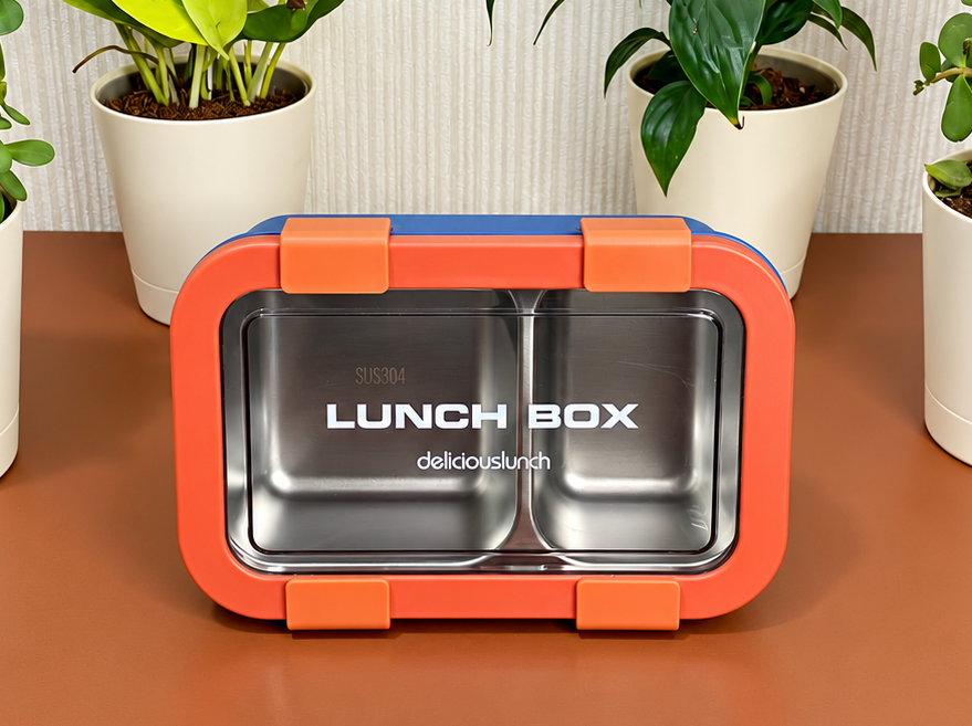 800ml stainless steel divided lunch box